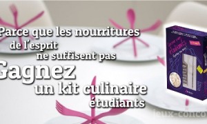 Jouez et Gagner un kit de survie culinaire pour étudiant