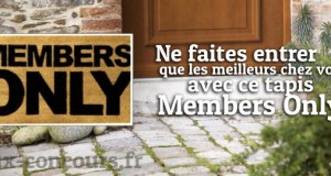 Home Sweet Home : Gagnez un tapis Members Only pour votre entrée