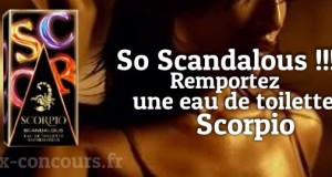 Concours : Eau de toilette Scorpio Scandalous pour hommes