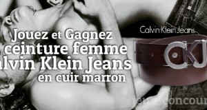 Concours : Ceinture Femme Cuir Marron Calvin Klein Jeans