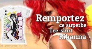 Concours : Tee Shirt Femme Blanc Rihanna