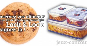 Gagnez un lot de 4 boîtes Rectangulaire Lock & Lock