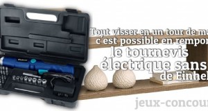 Le Tournevis Electrique sans Fil Einhell est sur jeux-concours.fr