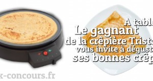 Les crêpes sont gagnantes avec la crêpière Tristar