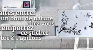 Gagnez un Stickers mural Arbre & Papillons