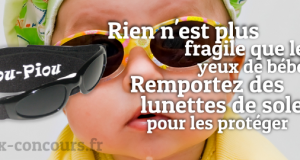 Gagnez une paire de Lunettes de Soleil pour bébé